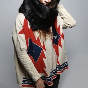 Verty Tribal Pattern Sweater OS